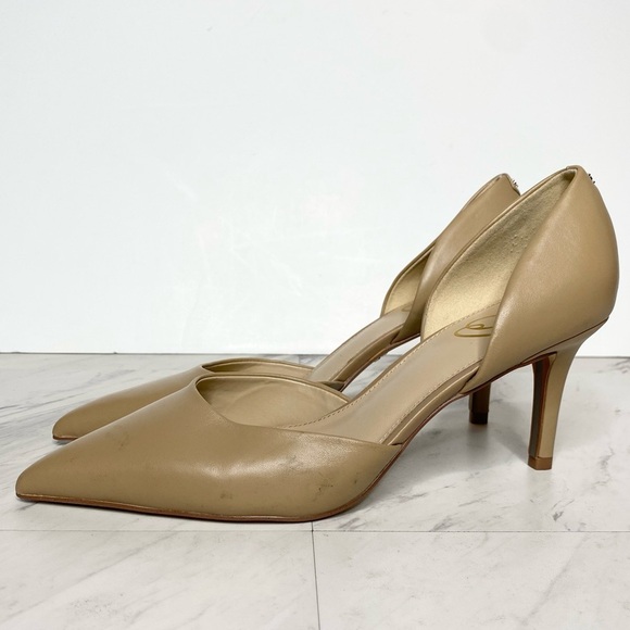 Sam Edelman Viv Pointed Toe Tan Leather Pump 10M - Picture 1 of 15